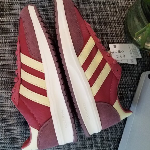 adidas Run 70s 2.0 Nylon/Suede Active Sport Gym Trainer~IH8598~Wonder Red/Yellow - Picture 1 of 11